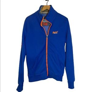 Superdry Men's Blue Zip up Sweatshirt Hoodie